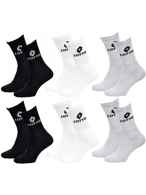 Calcetines Hombre LOTTO TENNIS - Pack de 6 - Kiabi