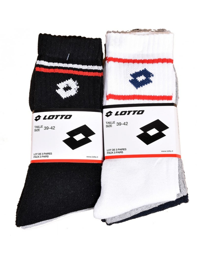 Calcetines Hombre LOTTO TENNIS - Pack de 6 Dorado/Oro - Kiabi