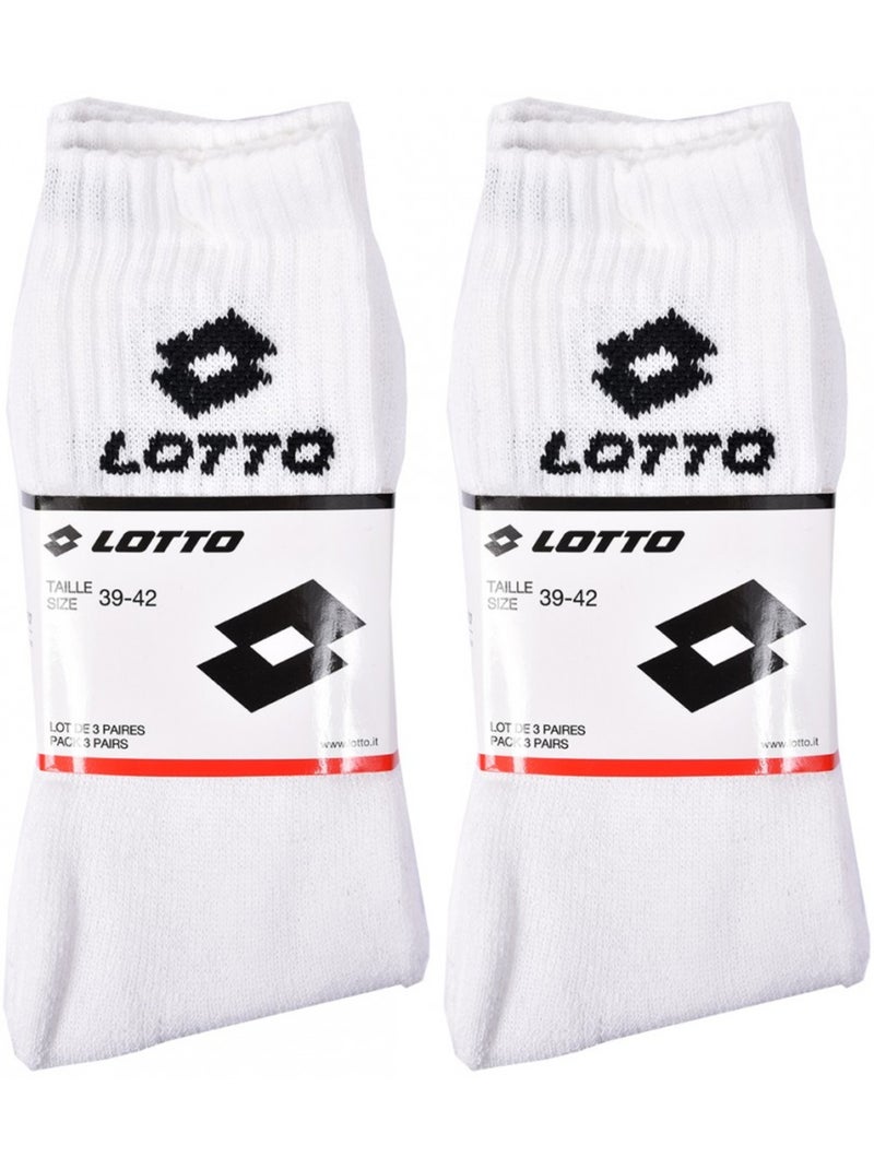 Calcetines Hombre LOTTO TENNIS - Pack de 6 Multicolor - Kiabi
