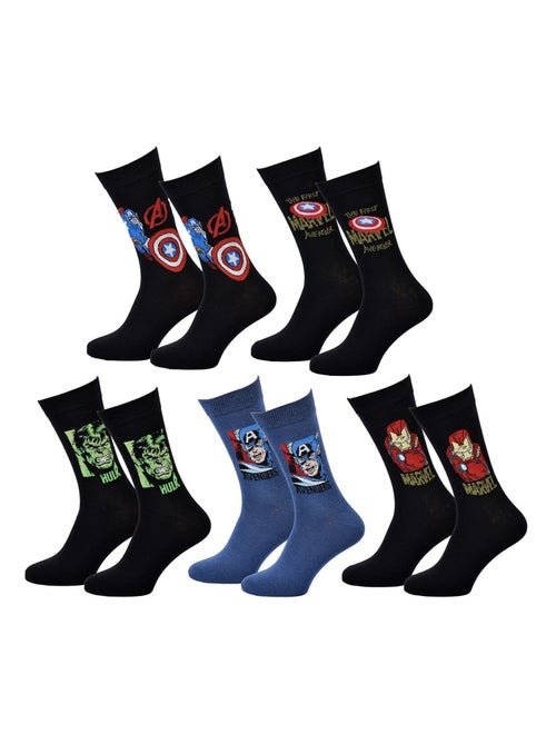 Calcetines Hombre MARVEL AVENGERS Pack 5 Pares - Kiabi