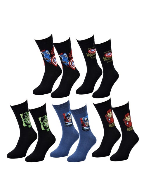 Calcetines Hombre MARVEL AVENGERS Pack 5 Pares - Kiabi