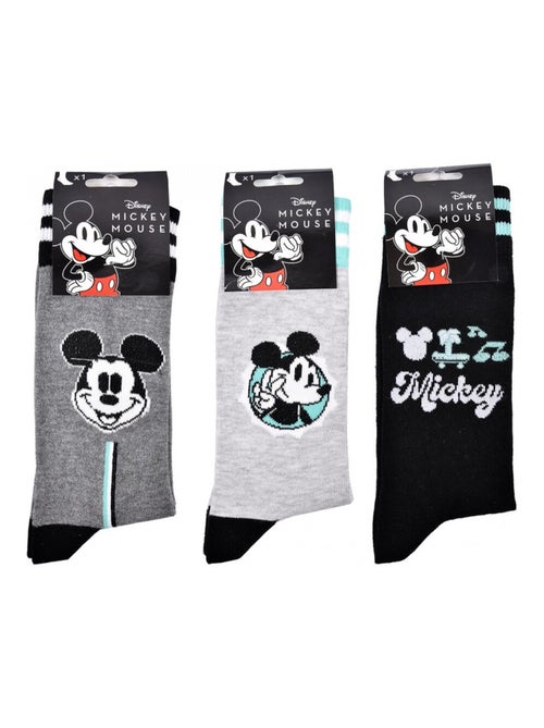 Calcetines Hombre MICKEY - Pack de 3 - Kiabi