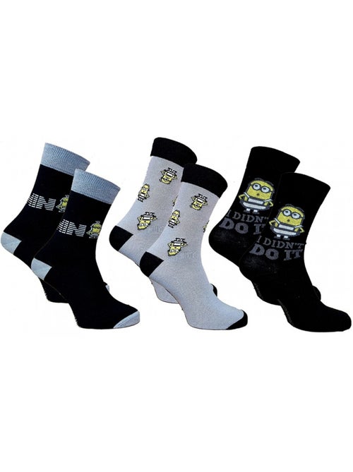 Calcetines hombre Moi, Moche et Méchant algodón - Pack de 20 - Kiabi Calcetines hombre Moi, Moche et Méchant algodón - Pack de 20 - Kiabi