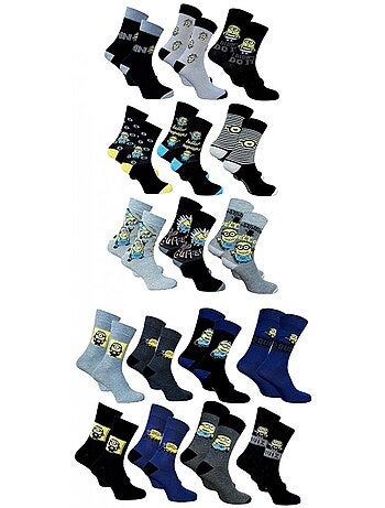 Calcetines hombre Moi, Moche et Méchant algodón - Pack de 3