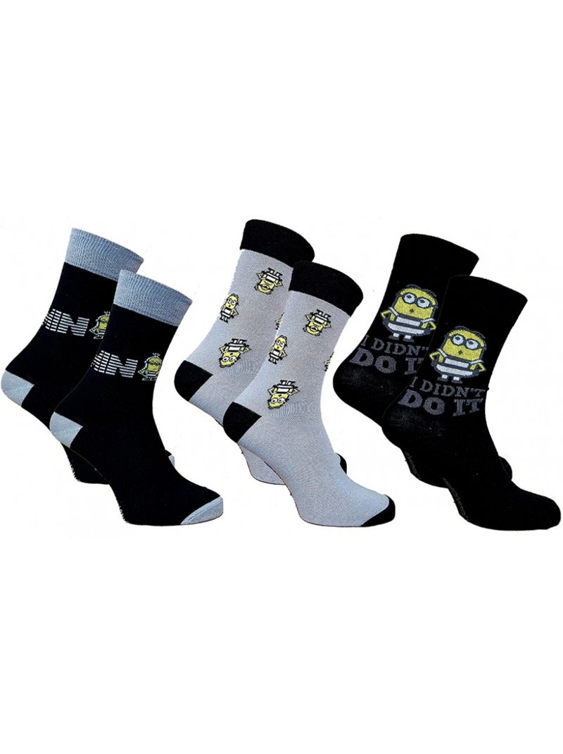 Calcetines hombre Moi, Moche et Méchant algodón - Pack de 8 Multicolor - Kiabi