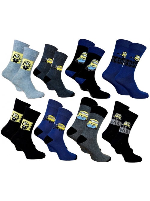 Calcetines hombre Moi, Moche et Méchant algodón - Surtido modelos según disponibilidad - Pack de 6 - Kiabi Calcetines hombre Moi, Moche et Méchant algodón - Surtido modelos según disponibilidad - Pack de 6 - Kiabi