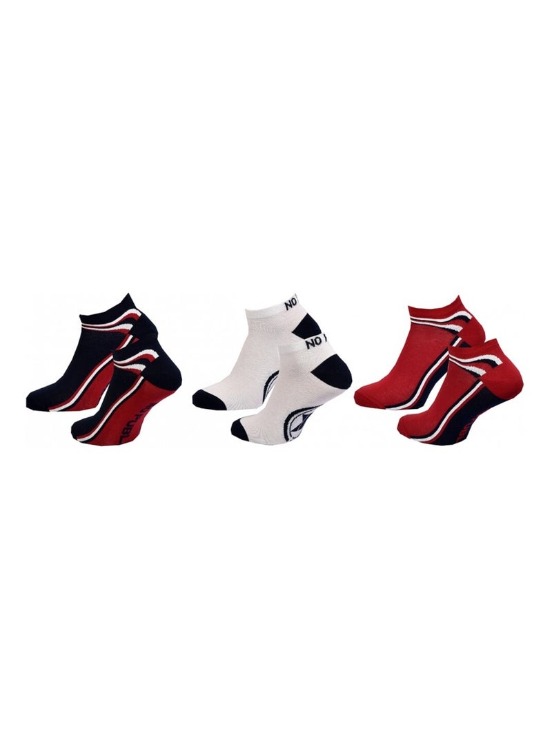 Calcetines Hombre NO PUBLIK - Pack de 6 Azul Rojo Blanco - Kiabi