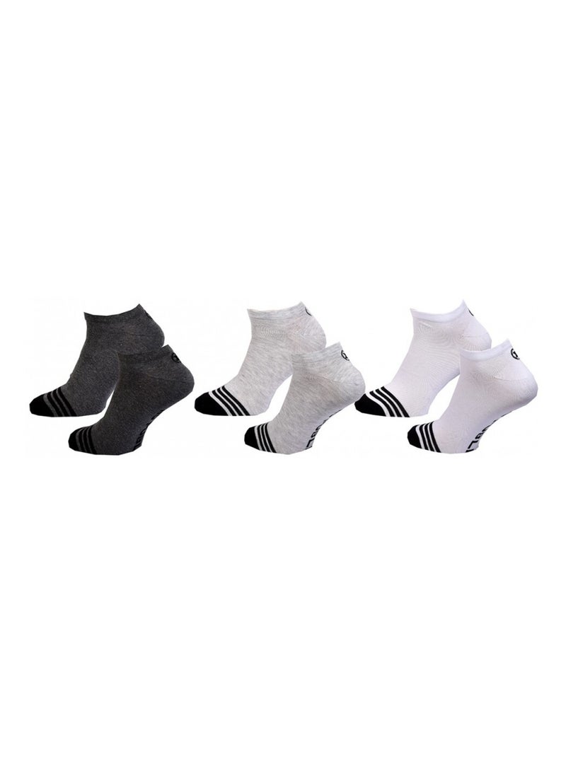 Calcetines Hombre NO PUBLIK - Pack de 6 Gris gris blanco - Kiabi