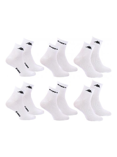 Calcetines Hombre QUARTER KAPPA - Pack de 6 - Kiabi Calcetines Hombre QUARTER KAPPA - Pack de 6 - Kiabi