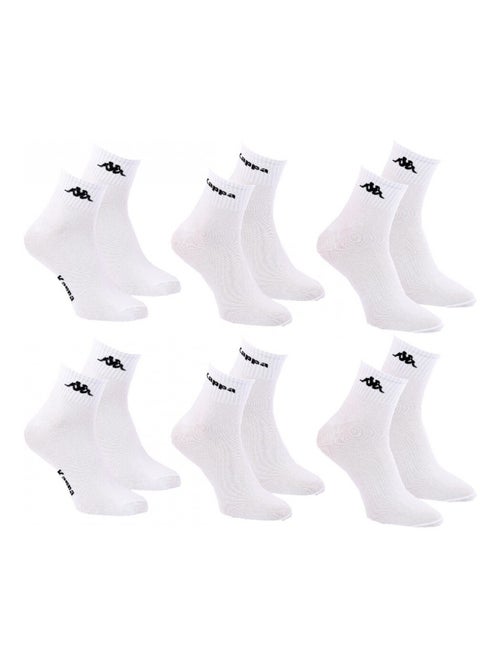 Calcetines Hombre QUARTER KAPPA - Pack de 6 - Kiabi Calcetines Hombre QUARTER KAPPA - Pack de 6 - Kiabi