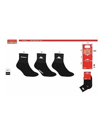Calcetines Hombre QUARTER KAPPA - Pack de 6
