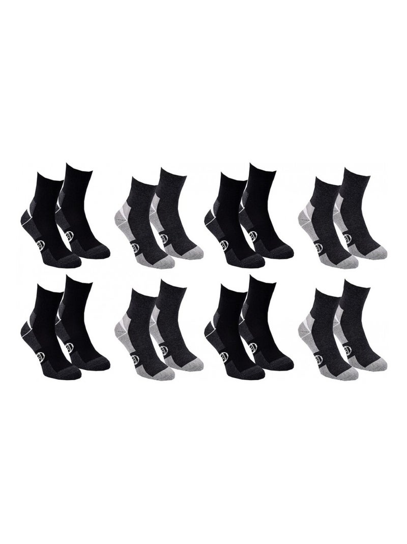 Calcetines Hombre QUARTER SERGIO TACCHINI Pack de 8 Multicolor - Kiabi