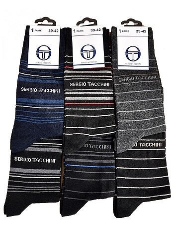 Calcetines hombre Sergio Tacchini algodón, deporte y ciudad - Pack de 6