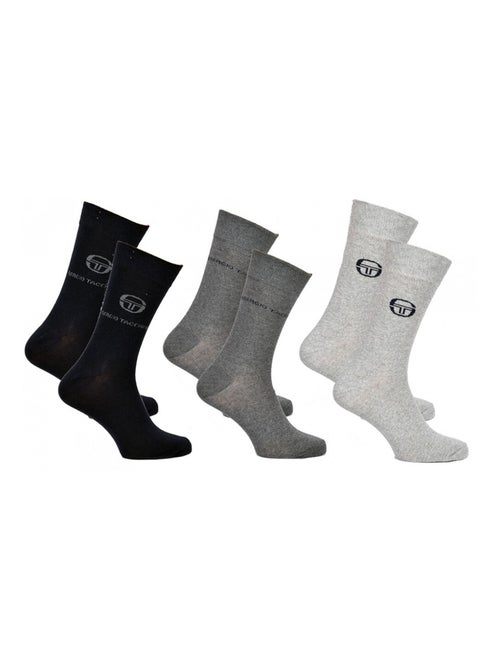 Calcetines hombre Sergio Tacchini algodón, Pack de 3 -Modelos según disponibilidad- - Kiabi