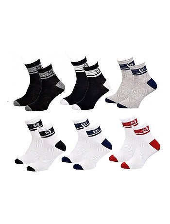 Calcetines hombre Sergio Tacchini Quarter - Pack de 12