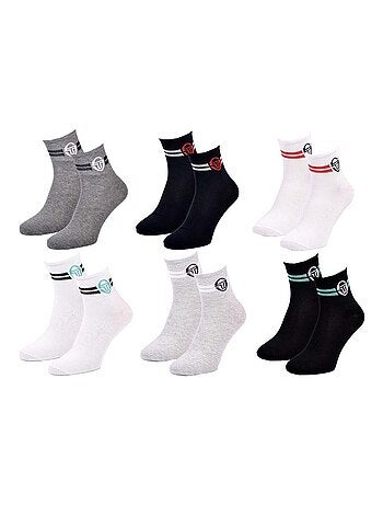 Calcetines hombre Sergio Tacchini quarter - Pack de 6