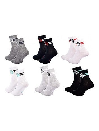 Calcetines hombre Sergio Tacchini quarter - Pack de 6