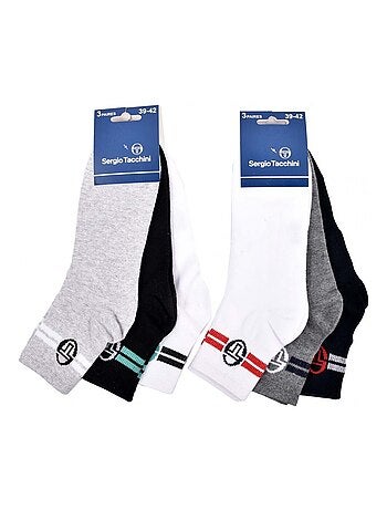 Calcetines hombre Sergio Tacchini quarter - Pack de 6