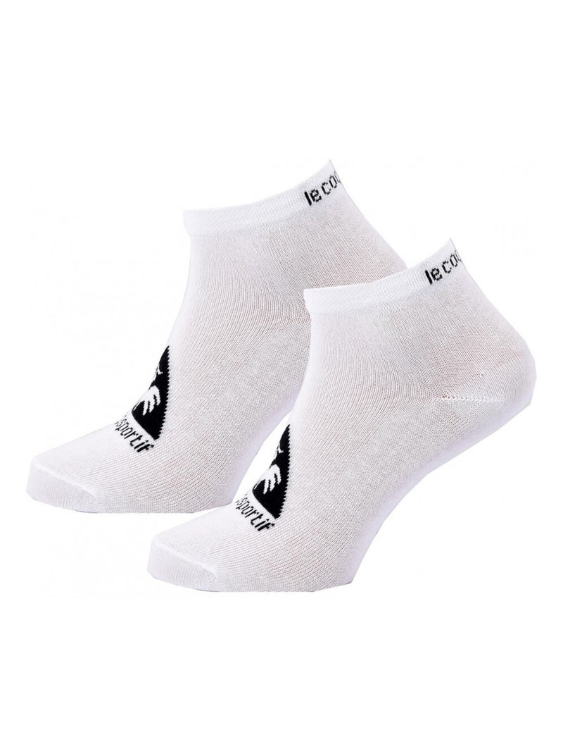 Calcetines Hombre SNEAKER LE COQ SPORTIF - Pack de 12 Blanco Negro - Kiabi
