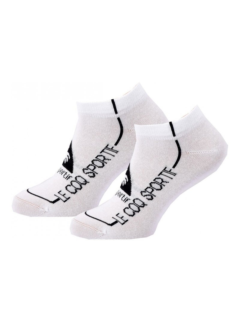 Calcetines Hombre SNEAKER LE COQ SPORTIF - Pack de 12 Negro Blanco Blanco - Kiabi