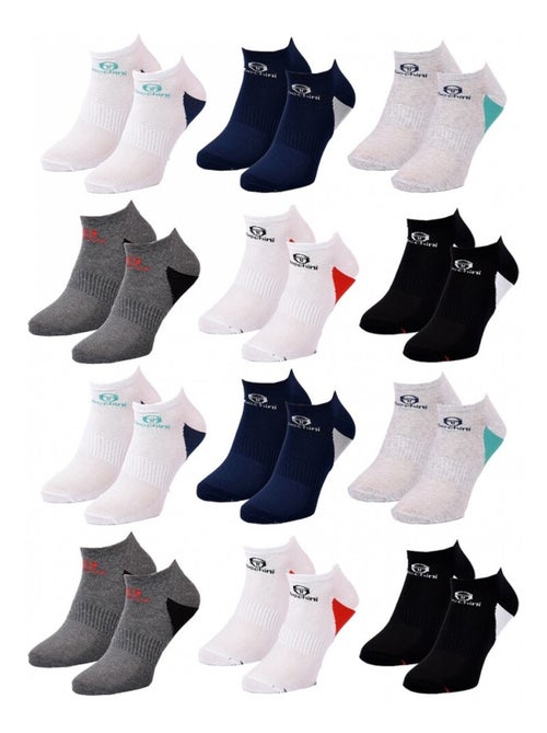 Calcetines Hombre SNEAKER SERGIO TACCHINI - Pack de 12 - Kiabi Calcetines Hombre SNEAKER SERGIO TACCHINI - Pack de 12 - Kiabi