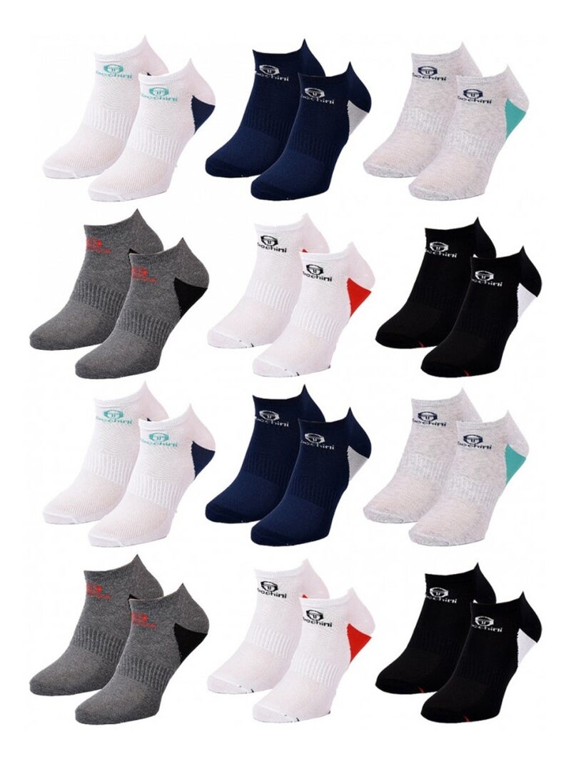 Calcetines Hombre SNEAKER SERGIO TACCHINI - Pack de 12 Multicolor - Kiabi
