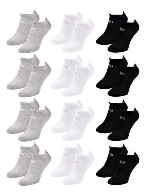Calcetines Hombre SNEAKER SERGIO TACCHINI - Pack de 12 - Kiabi Calcetines Hombre SNEAKER SERGIO TACCHINI - Pack de 12 - Kiabi