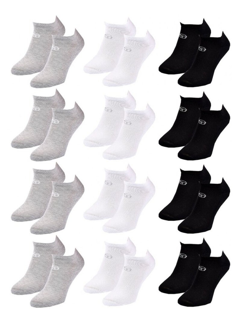 Calcetines Hombre SNEAKER SERGIO TACCHINI - Pack de 12 Multicolor - Kiabi