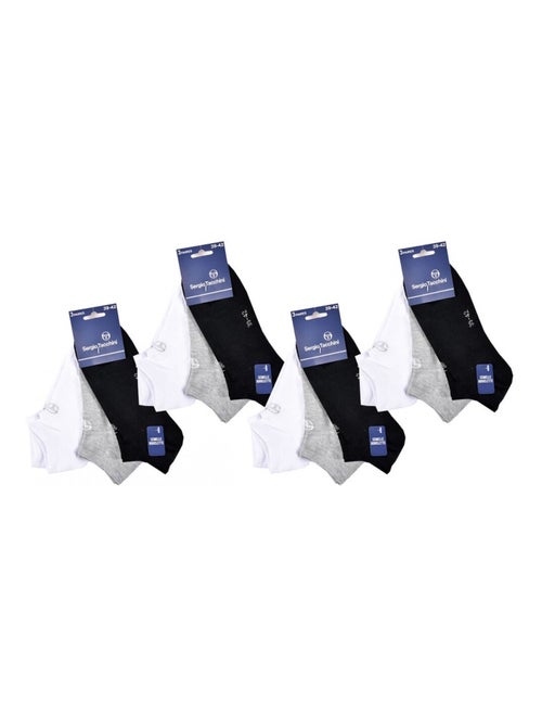 Calcetines Hombre SNEAKER SERGIO TACCHINI - Pack de 12 - Kiabi Calcetines Hombre SNEAKER SERGIO TACCHINI - Pack de 12 - Kiabi
