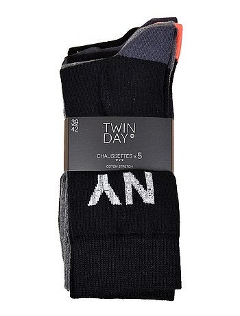 Calcetines Hombre TWINDAY - Pack de 5