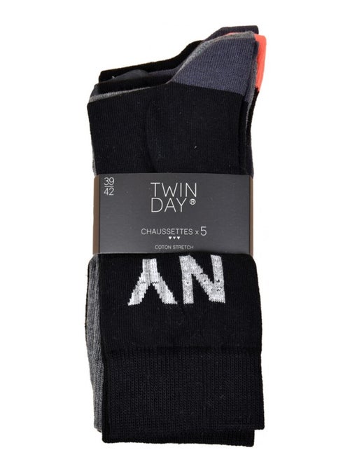 Calcetines Hombre TWINDAY - Pack de 5 - Kiabi