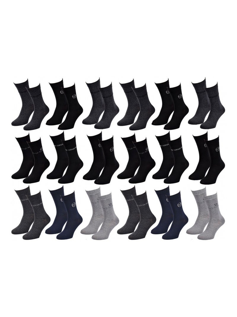 Calcetines Hombre VILLE SERGIO TACCHINI - Pack de 18 Multicolor - Kiabi