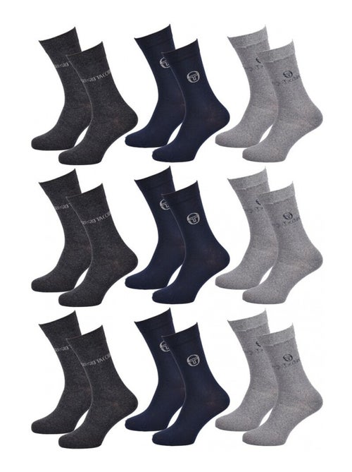 Calcetines Hombre VILLE SERGIO TACCHINI - Pack de 9 - Kiabi