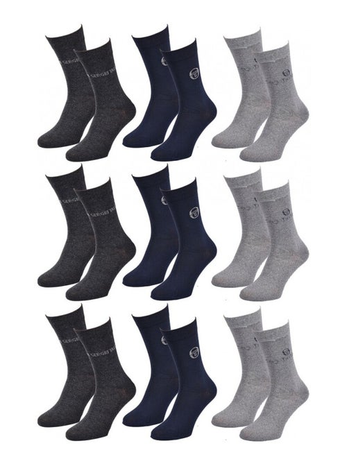 Calcetines Hombre VILLE SERGIO TACCHINI - Pack de 9 - Kiabi