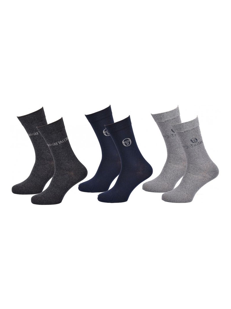 Calcetines Hombre VILLE SERGIO TACCHINI - Pack de 9 Gris - Kiabi