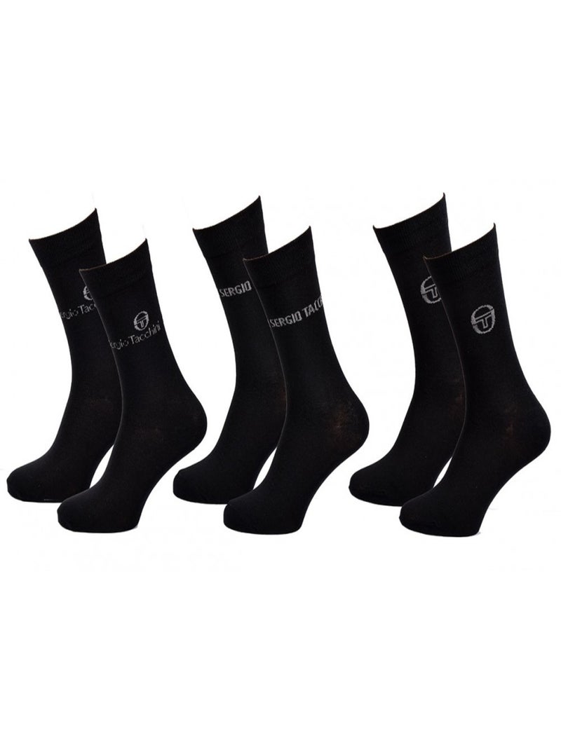 Calcetines Hombre VILLE SERGIO TACCHINI - Pack de 9 Negro - Kiabi