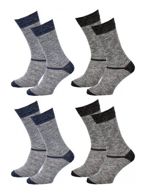 Calcetines Hombre WINTER SOCKS - Pack de 4 - Kiabi