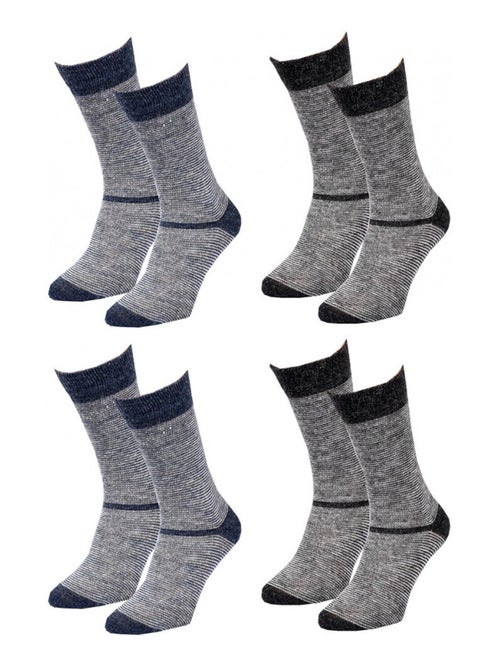 Calcetines Hombre WINTER SOCKS - Pack de 4 - Kiabi