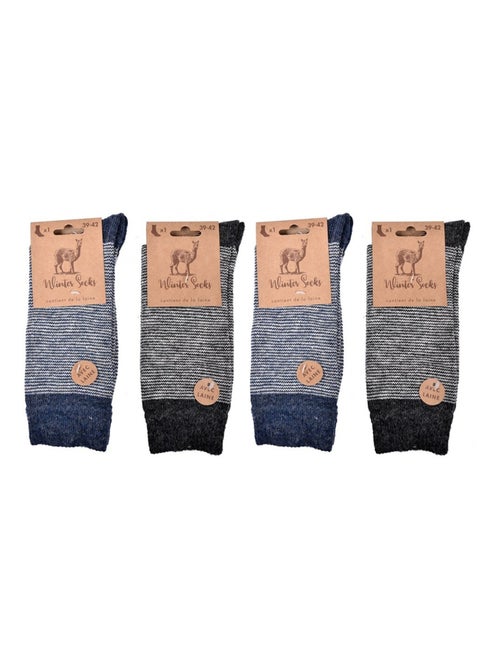 Calcetines Hombre WINTER SOCKS - Pack de 4 - Kiabi