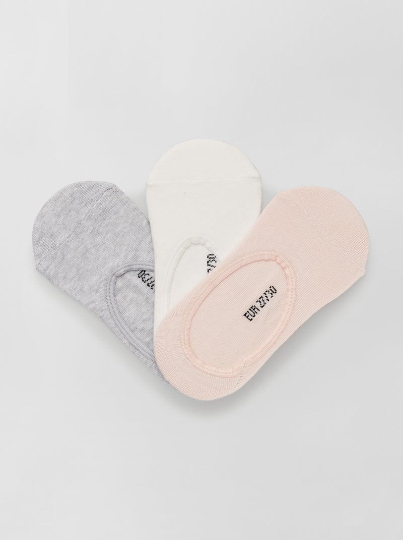 Calcetines invisibles estampados BLANCO - Kiabi