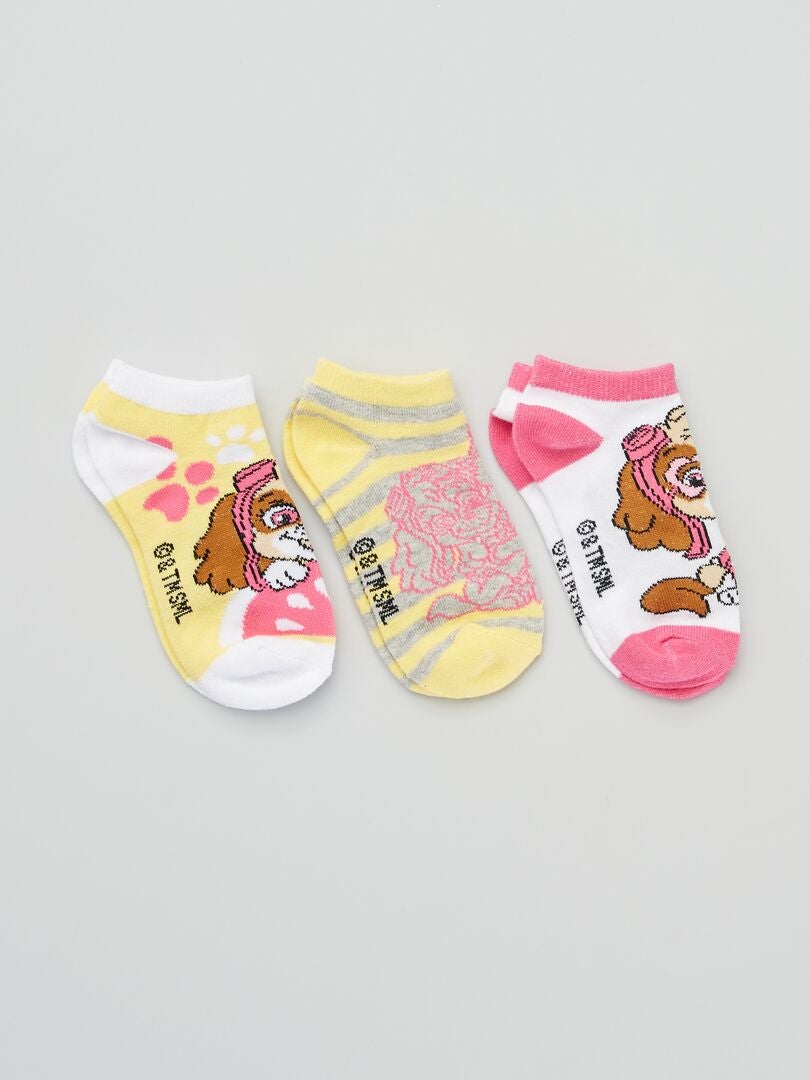 Calcetines 'La Patrulla Canina' - Pack de 3 rosa/blanco - Kiabi