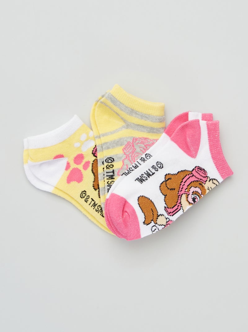 Calcetines 'La Patrulla Canina' - Pack de 3 rosa/blanco - Kiabi