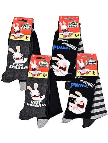 Calcetines Lapins Crétins - Pack de 6