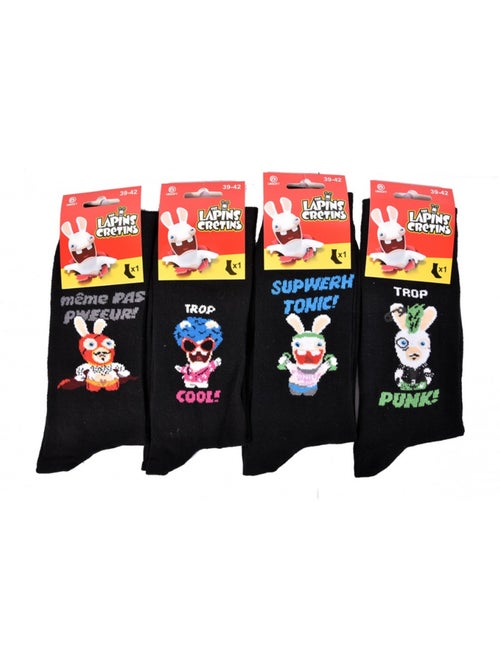 Calcetines Lapins Crétins hombre - Pack de 6 - Kiabi