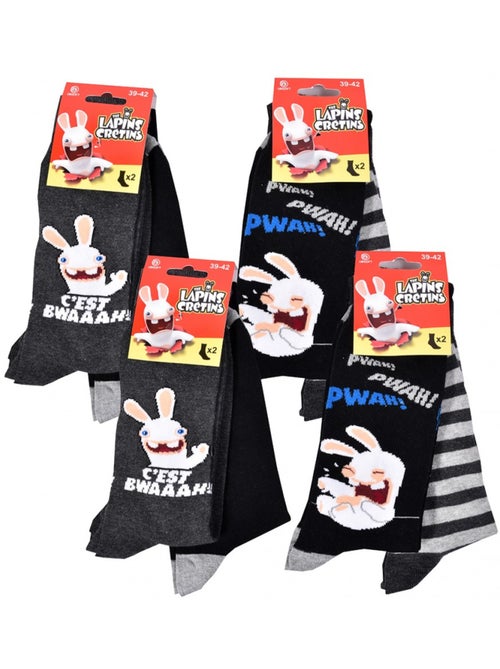Calcetines Lapins Crétins hombre - Pack de 6 - Kiabi