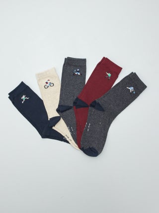 Calcetines largos de punto - Pack de 5