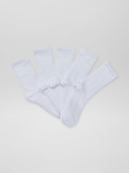 Calcetines largos de punto - Pack de 5 - Kiabi