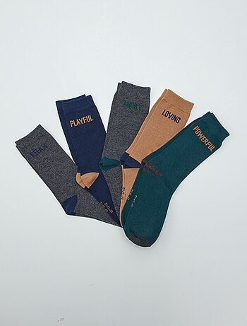 Calcetines largos de punto - Pack de 5