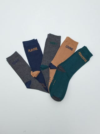 Calcetines largos de punto - Pack de 5