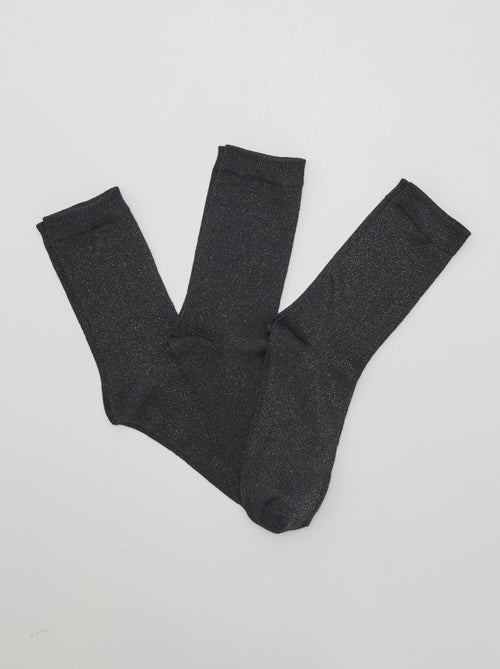 Calcetines largos irisados  - Pack de 3 - Kiabi